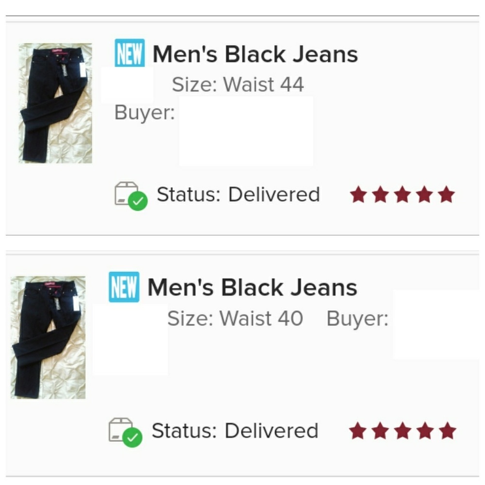 La vie Men's Black Jeans Waist 36 - Picture 4 of 9
